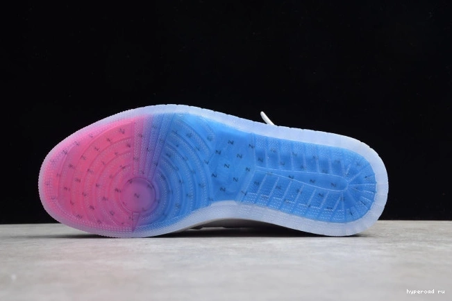 High CK6637-104 Jordan 1 White Air Retro Blue Zoom Racer 0921